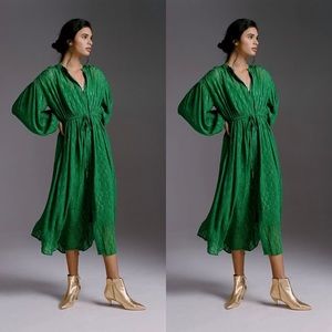 Anthropologie Allene Shimmer Maxi Dress